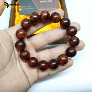 Vòng Tay Sưa Đỏ 14 Ly 15 Hạt