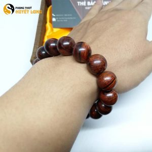 Vòng Tay Sưa Đỏ 14 Ly 15 Hạt