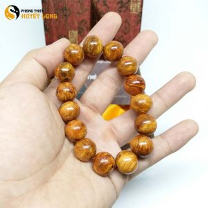 Vòng Tay Phong Thủy Huyết Long Nu 14 Ly