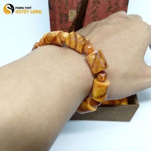 Vòng tay huyết long thấu quang đốt trúc 14ly