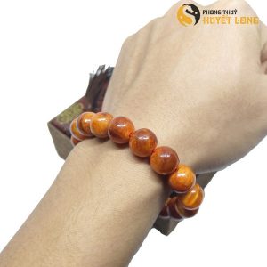 vòng tay gỗ huyết long vip thấu quang 100%