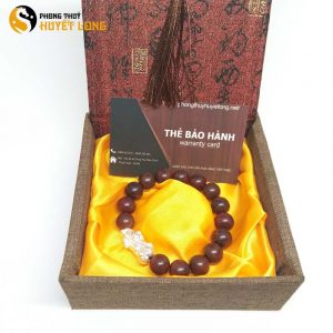 Vòng Tay Gỗ Sưa Đỏ 12ly Mix Tỳ Hưu Bạc 925