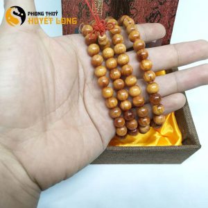 Chuỗi huyết long vip 108 hạt 8ly (thấu quang 100%)