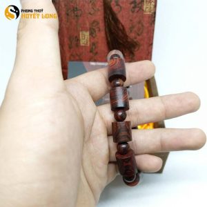 Vòng Tay Sưa Đỏ Đốt Trúc 12 Ly