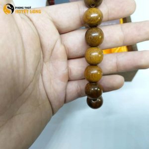 Vòng Tay Gỗ Bách Xanh 14 Ly (Size Nam)