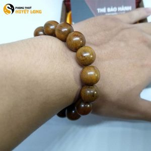 Vòng Tay Gỗ Bách Xanh 14 Ly (Size Nam)