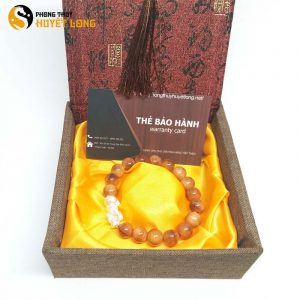 Vòng Tay Huyết Long Vip 10Ly Mix Tỳ Hưu Bạc 925