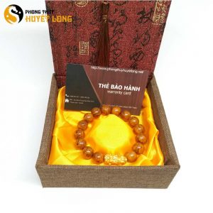 Vòng tay huyết long nu 12ly mix tỳ hưu bạc xi vàng