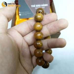 Vòng Tay Gỗ Bách Xanh 14 Ly (Size Nam)