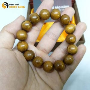 Vòng Tay Gỗ Bách Xanh 14 Ly (Size Nam)