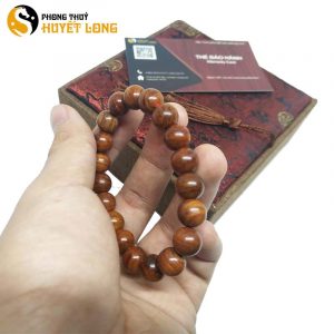 Vòng Tay Gỗ Sưa Đỏ Quảng Bình 10Ly (Size Nữ)