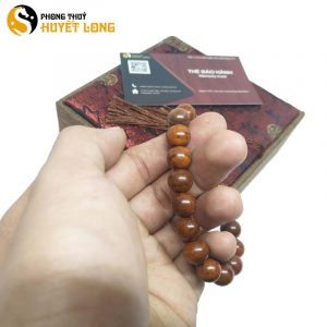 Vòng Tay Gỗ Sưa Đỏ Quảng Bình 10Ly (Size Nữ)