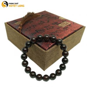 Vòng Tay Gỗ Tử Đàn Tiểu Điệp Sao Ấn Độ 10Ly