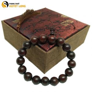 Vòng Tay Gỗ Tử Đàn Tiểu Điệp Sao Ấn Độ 12Ly (Size Nam)