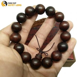 Vòng Tay Gỗ Tử Đàn Tiểu Điệp Sao Ấn Độ 12 Ly (Size Nam) (Sao chép)