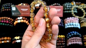 Vòng Tay Thạch Anh Tóc Vàng Vip