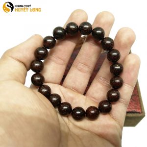 Vòng Tay Gỗ Tử Đàn Tiểu Điệp Sao Ấn Độ 10Ly