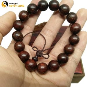 Vòng Tay Gỗ Tử Đàn Tiểu Điệp Sao Ấn Độ 12Ly (Size Nam)