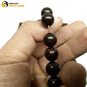 Vòng Tay Gỗ Tử Đàn Tiểu Điệp Sao Ấn Độ 10Ly