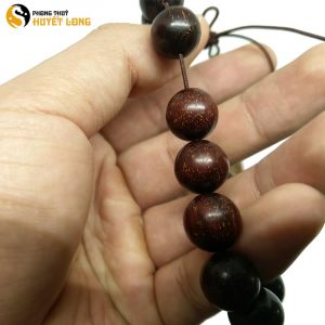 Vòng Tay Gỗ Tử Đàn Tiểu Điệp Sao Ấn Độ 12Ly (Size Nam)