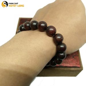 Vòng Tay Gỗ Tử Đàn Tiểu Điệp Sao Ấn Độ 12Ly (Size Nam)