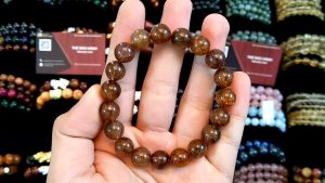 Vòng Tay Thạch Anh Tóc Nâu Vip 10 Ly