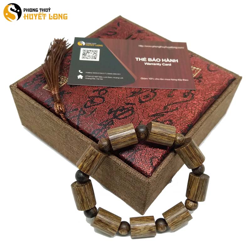 Vòng Tay Trầm Sánh Chìm Trúc 12 Ly Cao Cấp (Size Nam)