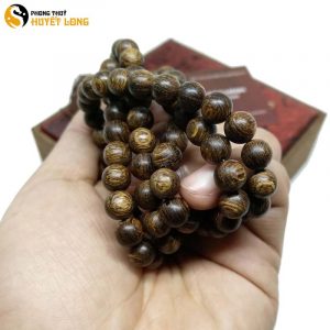 Chuỗi 108 Hạt Trầm Sánh Chìm 8 Ly Cao Cấp