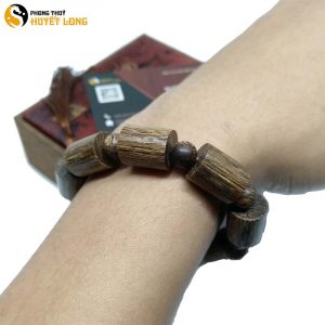 Vòng Tay Trầm Sánh Chìm Trúc 12 Ly Cao Cấp (Size Nam)