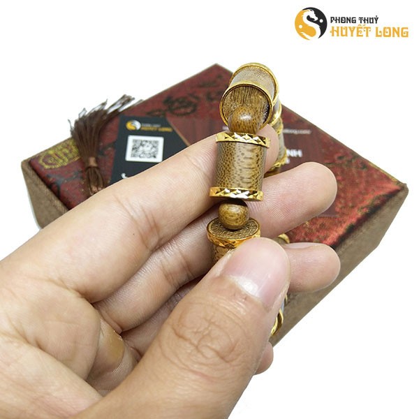 Chuỗi Vòng Tay Trầm Tốc Tự Nhiên Đốt Trúc Bọc Vàng Chuỗi Vòng Tay Trầm Tốc Tự Nhiên Đốt Trúc Bọc Vàng