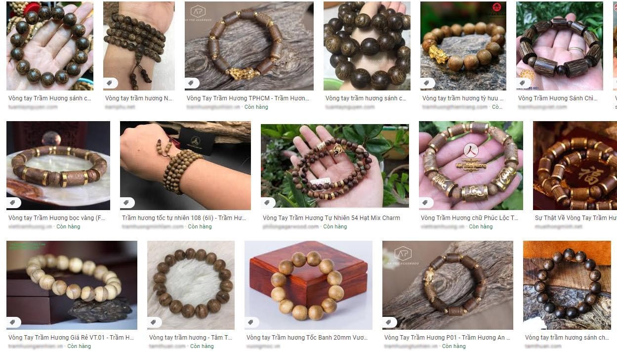 Vòng Tay Trầm Sánh Chìm Trúc 12Ly Cao Cấp