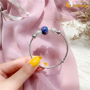 Lắc tay, vòng tay bạc nữ kiểu hàn quốc