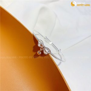 lắc bạc, vòng tay bạc nữ hình con bướm mẫu hot hàn quốc