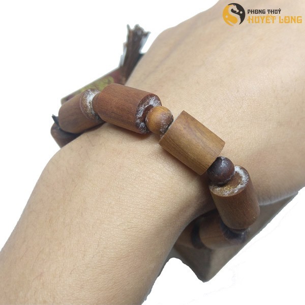 Vòng Tay Gỗ Hoàng Đàn Tuyết Lạng Sơn Hạt Tròn Thiên Nhiên
