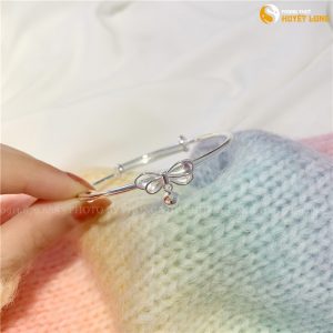 8lắc bạc, vòng tay bạc nữ hình con bướm mẫu hot hàn quốc
