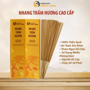 Nhang Trầm Hương Sạch 15 Năm Tuổi Tích Trầm, Hương Trầm Tự Nhiên Không Chất Tạo Mù