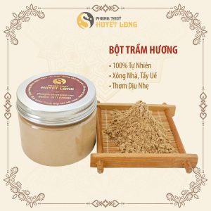 Bột Trầm Hương Sạch Đốt Tẩy Uế, Xông Nhà Phong Thủy, Thu Hút Tài Lộc, An Toàn Sức Khỏe, Hộp 100 Gram