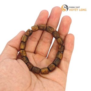 Vòng Tay Trầm Hương Kỳ Hải Nam Cao Cấp Size 9mm, Cận Chìm, Dầu Dẻo, Thơm Ngọt Vĩnh Viễn