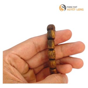 Vòng Tay Trầm Hương Kỳ Hải Nam Cao Cấp Size 9mm, Cận Chìm, Dầu Dẻo, Thơm Ngọt Vĩnh Viễn